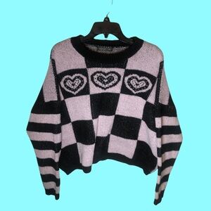 SHEIN Retro Soft Grunge 90s Y2k Plus Size Patterned Cozy Sweater Size 0XL